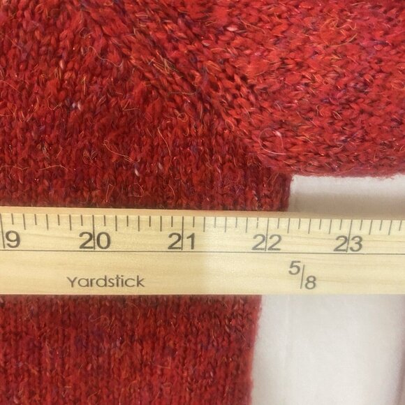 Alfred Dunner Red Cable Knit Sweater Womens L Pullover Soft Stretch Casual Layer - Picture 8 of 10